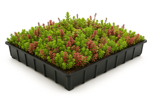 Sedum-tray – kant-en-klaar groendaksysteem – per m²